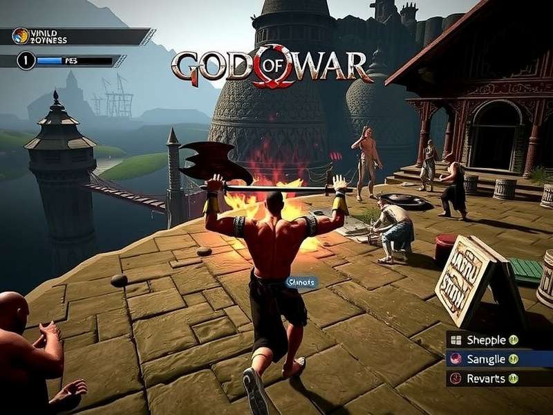 Kratos in God of War Ascension PS3 gameplay scene