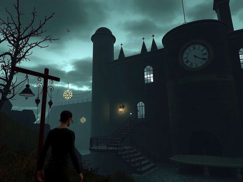 Silent Hill Ascension gameplay scene showing multiple characters in a foggy, oppressive environment