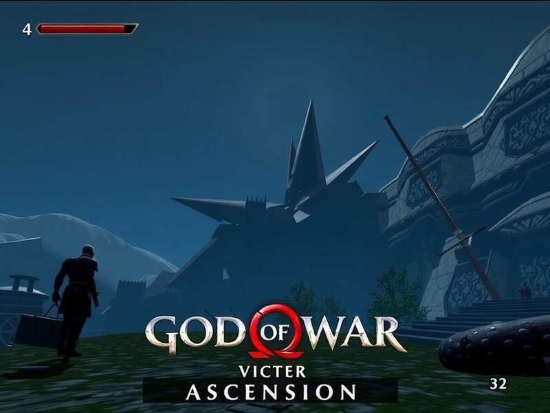 Kratos in God of War Ascension facing a massive boss enemy, showcasing the game's epic scale
