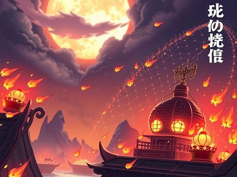 Concept art of a post-apocalyptic landscape with a lone warrior, representing Scorched Ascension's world