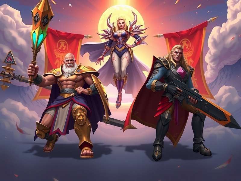 Champions Ascension gameplay scene with epic battle