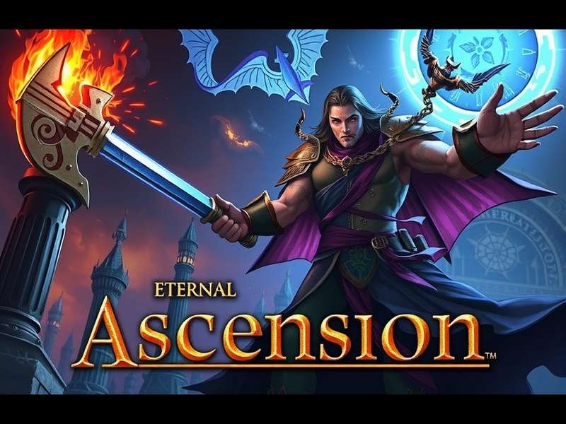 Eternal Ascension gameplay screenshot showing epic battle scene