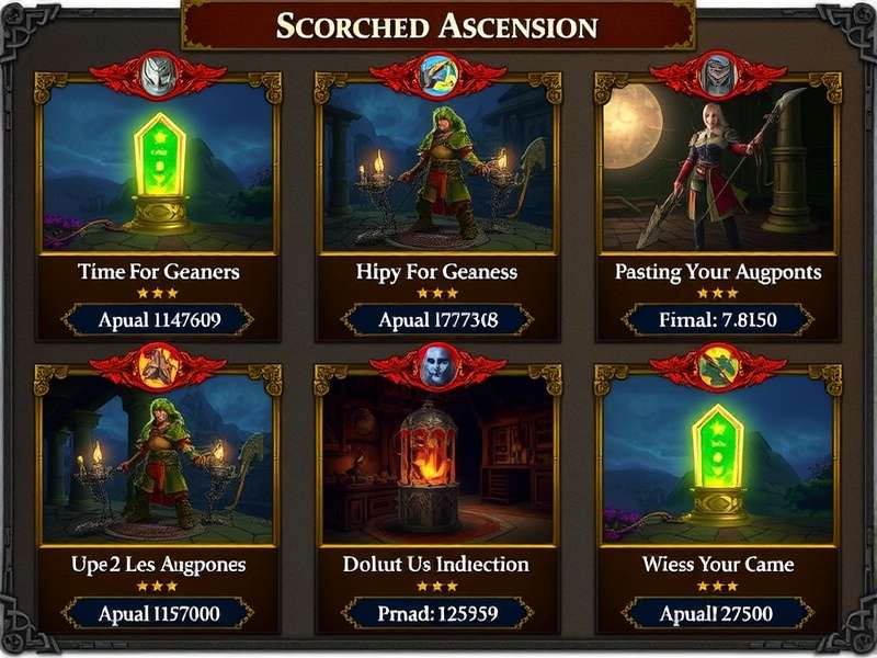 Scorched Ascension game add-ons visual showcasing fiery landscape and new characters