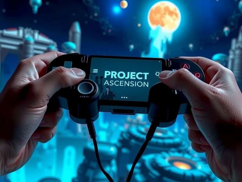 Project Ascension Gamepad showing ergonomic design and custom buttons