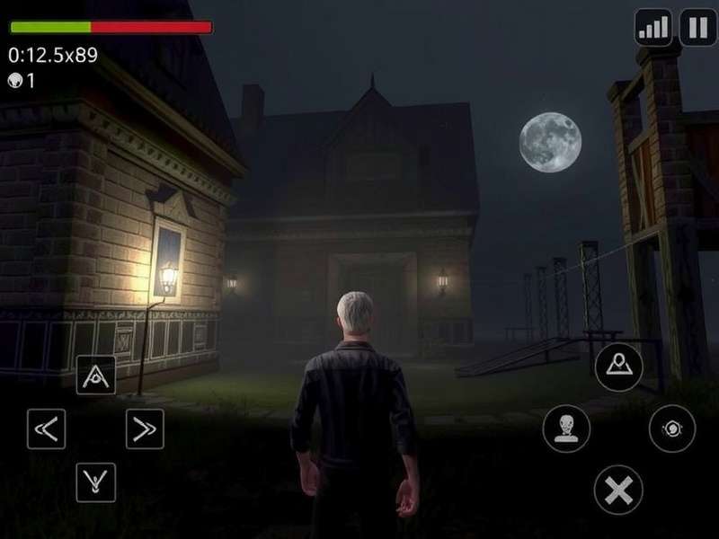 Silent Hill Ascension iPhone Gameplay Screenshot showing protagonist in foggy street