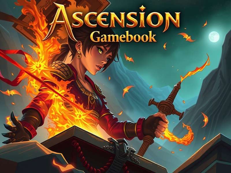 Screenshot of Ascension Gamebook Steam interface showing a strategic card layout