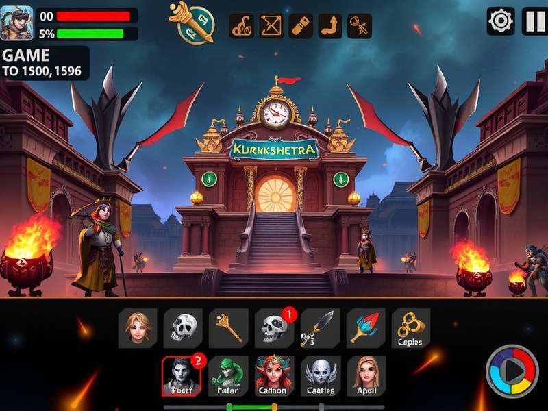 Kurukshetra Ascension battlefield showing strategic positions and resources