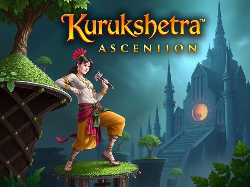 Epic battle scene from Kurukshetra Ascension game showcasing characters and effects