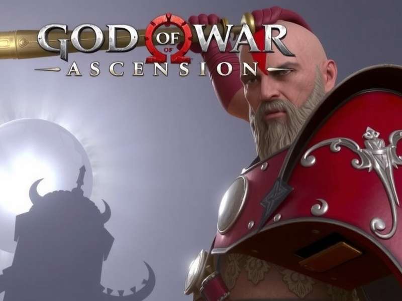 God of War Ascension PS4 gameplay screenshot showing Kratos battling a giant monster