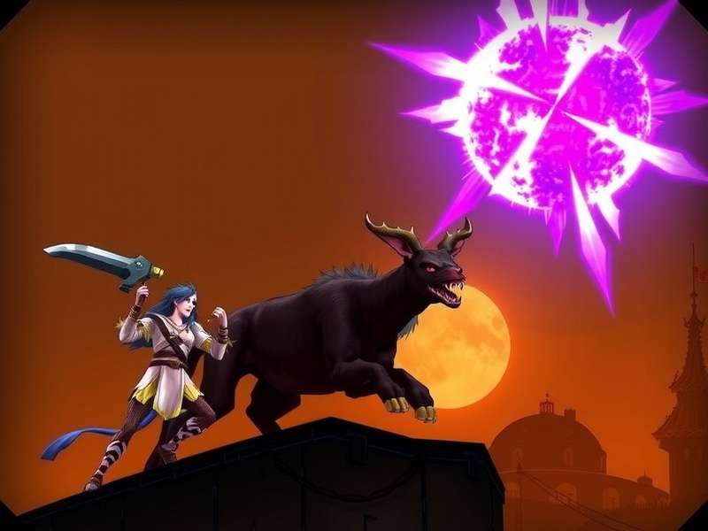Epic battle scene from Kurukshetra Ascension Game showing heroes and mythical creatures in combat