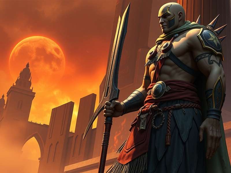Scorched Ascension Games – epic battle arena featuring a fire-themed Ascension logo