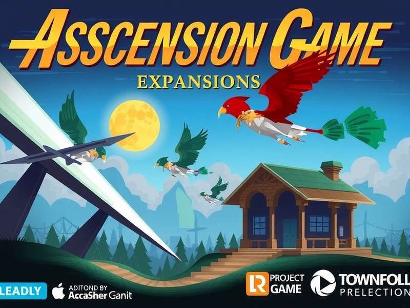 Ascension Game Expansions — Complete collection of expansion packs displayed in a heroic montage