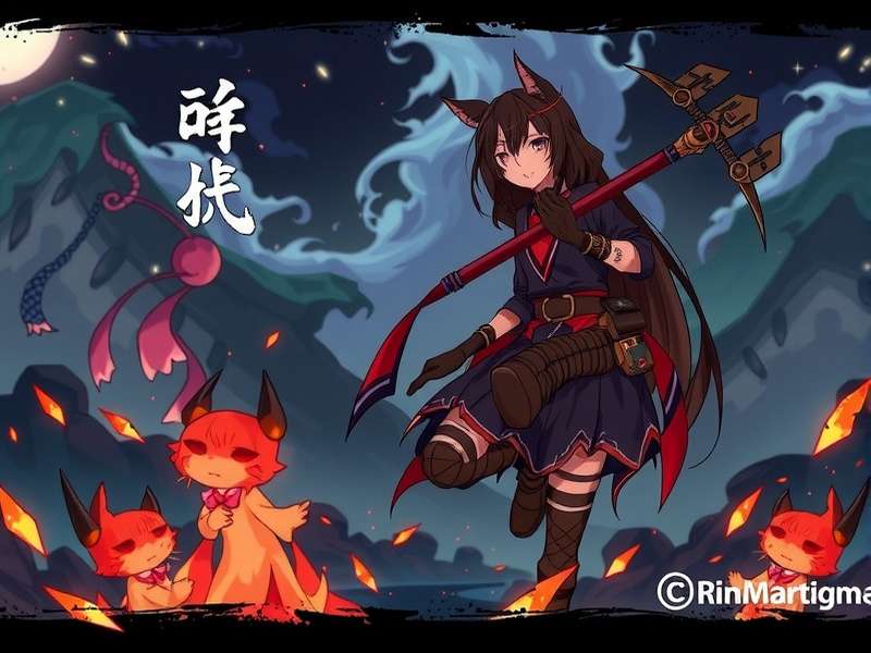 Scorched Ascension Game Rinmaru — Epic fantasy realm with blazing skies and ancient ruins