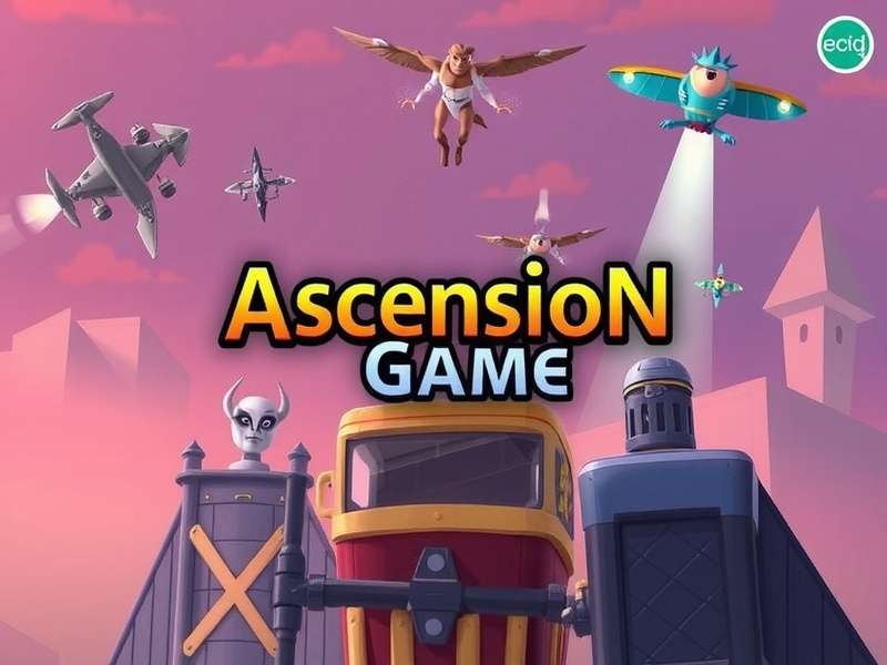 Ascension Game community gathering at a gaming convention with cosplayers and banners