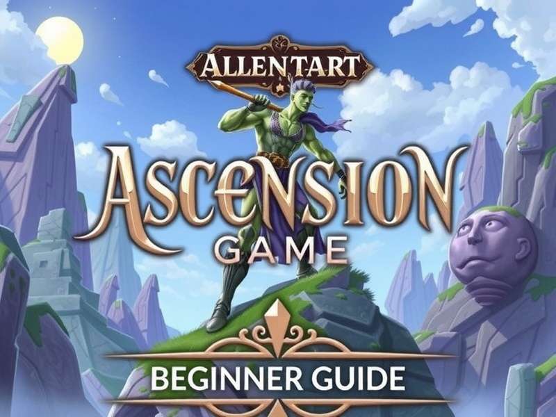 Ascension Game beginner guide hero image showing the mystical realm with golden horizon