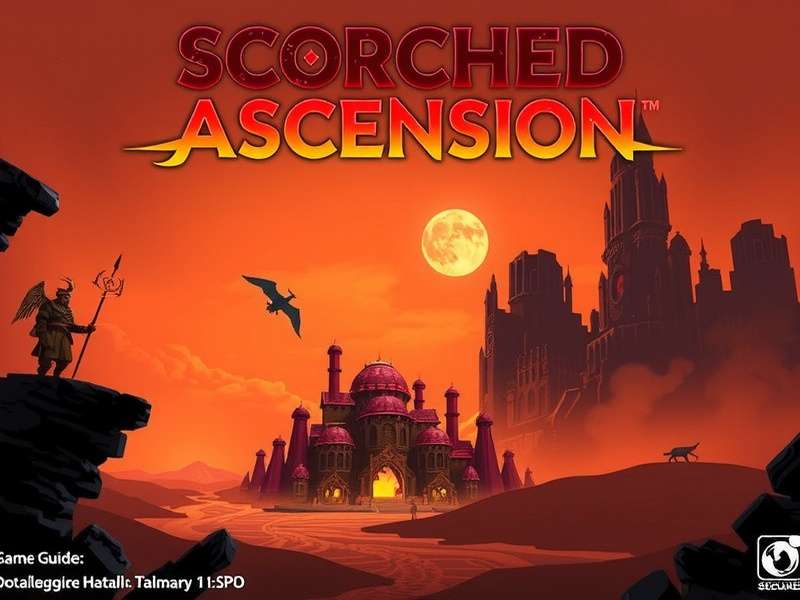 Scorched Ascension Game — epic battle in a scorched realm with heroes rising through flames