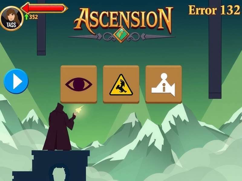 Ascension Game Error 132 crash screen showing memory allocation failure code 0x132-ASC