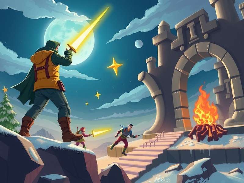 Cool Ascension game classes lineup — Nightblade, Pyromancer, Warden, Voidkeeper, and Battlemage in action