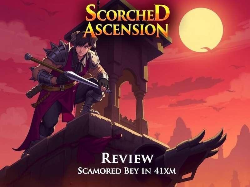 Scorched Ascension game cinematic battlefield with blazing skies and armored warriors